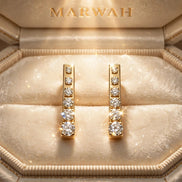 Linear Bar Diamond Studs