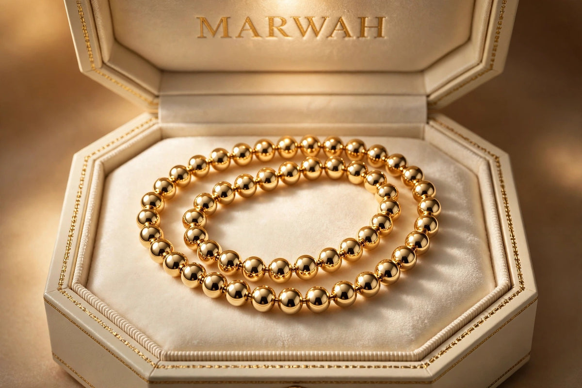 Men's Gold Bead Chain