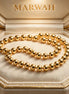 Gold Bead Chain Necklace