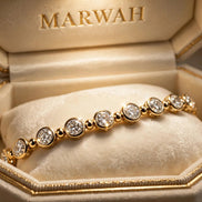 Bezel-Set Tennis Bracelet