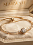 Diamond Bolo Bracelet in the MARWAH ivory box