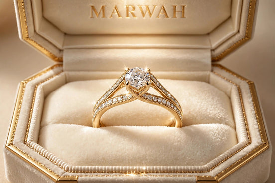 Cathedral Diamond Bridge Ring