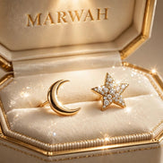 Celestial Moon and Star Studs