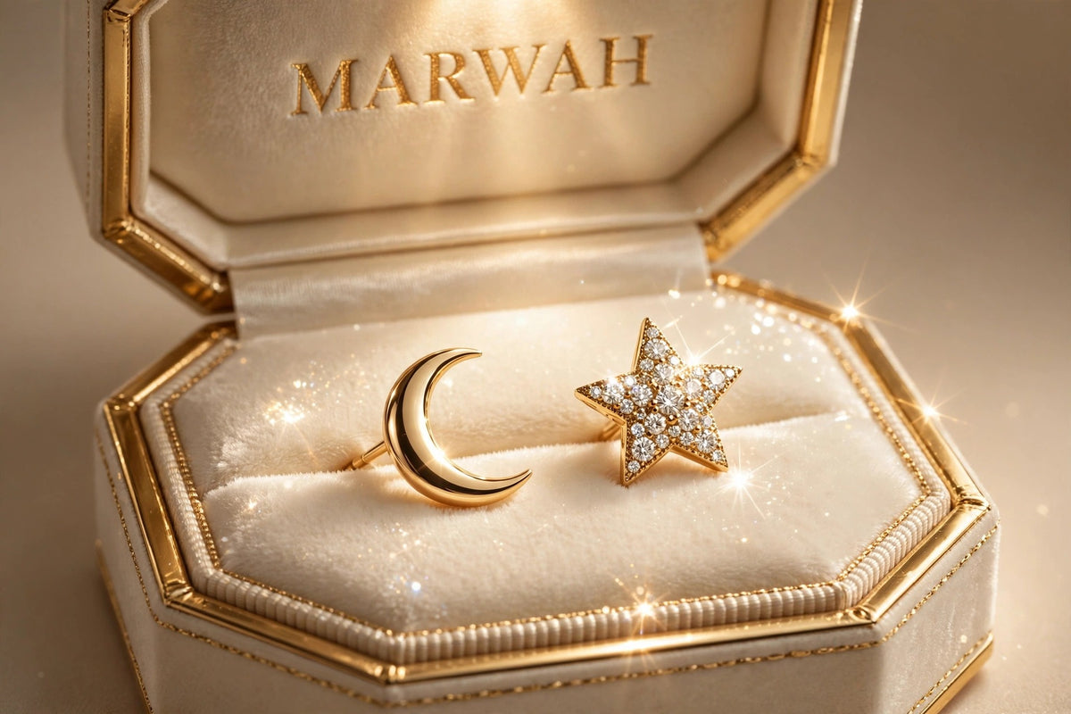Celestial Moon and Star Studs