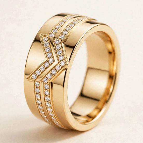 Chevron Diamond Band