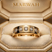 Wide Cigar Diamond Band
