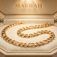 Diamond-Cut Figaro Necklace