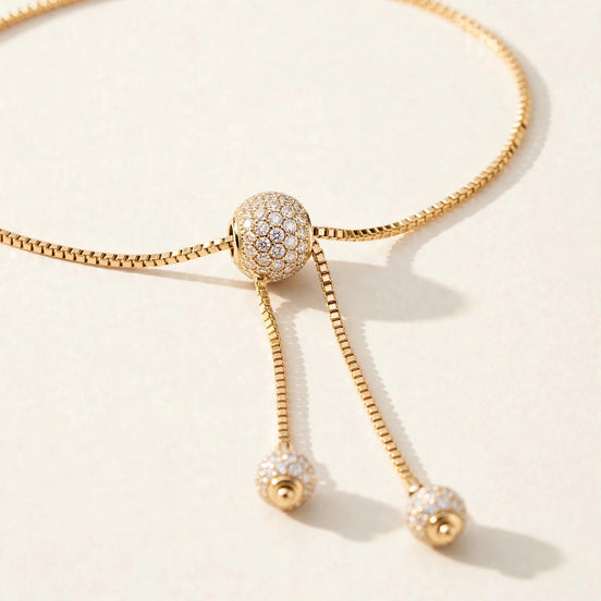 Diamond Slider Bolo Bracelet
