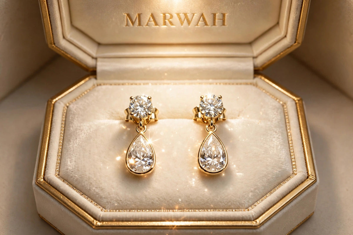 Diamond Drop Studs