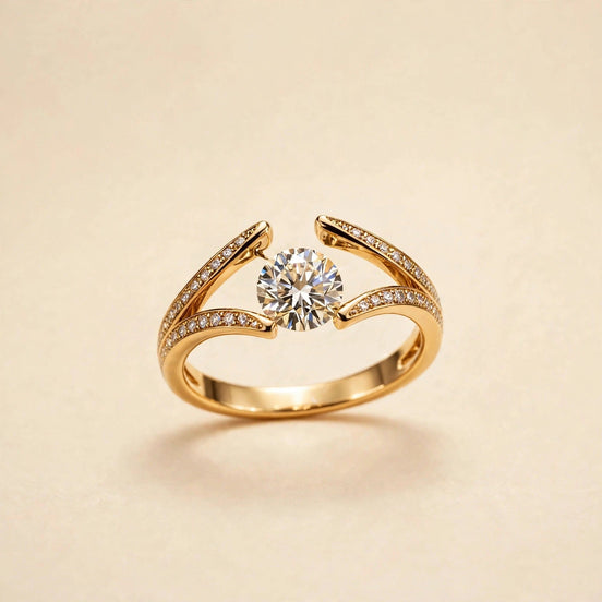 Floating Diamond Ring