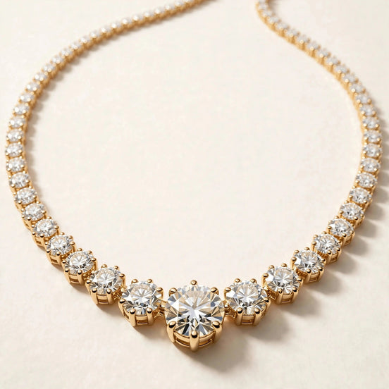 Graduated Diamond Riviera Necklace