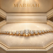 Graduated Diamond Line Bracelet