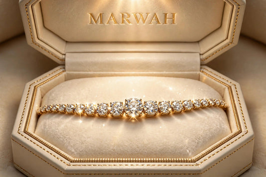 Graduated Diamond Line Bracelet