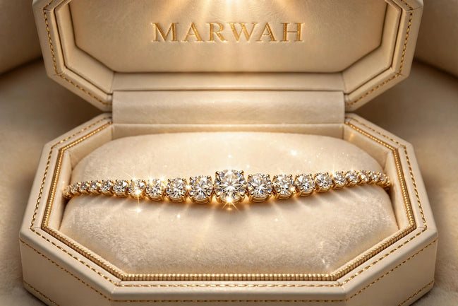 Graduated Diamond Line Bracelet