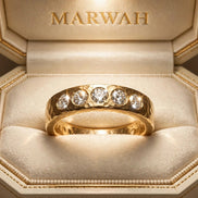 Hammered Diamond Band