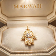 Hamsa Diamond Charm