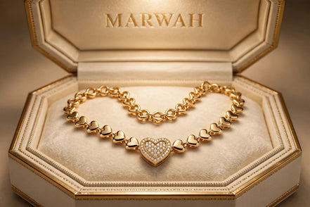 Heart-Link Chain Necklace