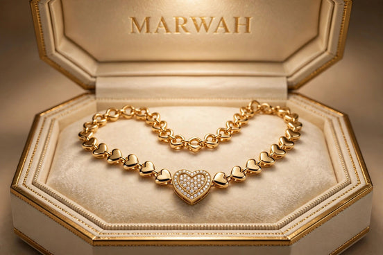 Heart-Link Chain Necklace