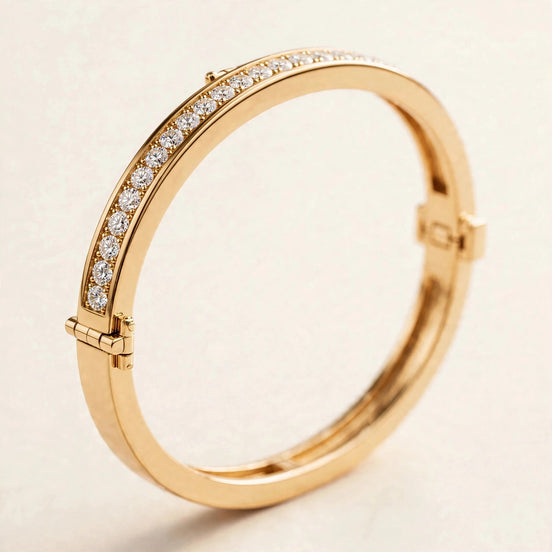 Hinged Diamond Bangle