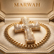 Iced Cross Pendant XL