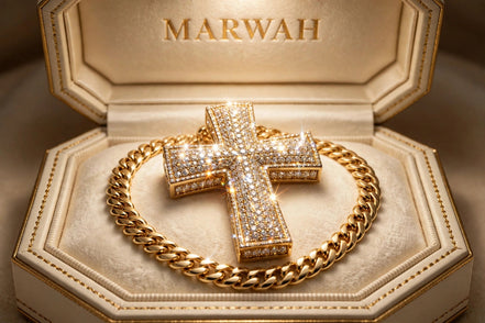 Iced Cross Pendant XL