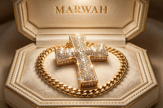 Iced Cross Pendant XL