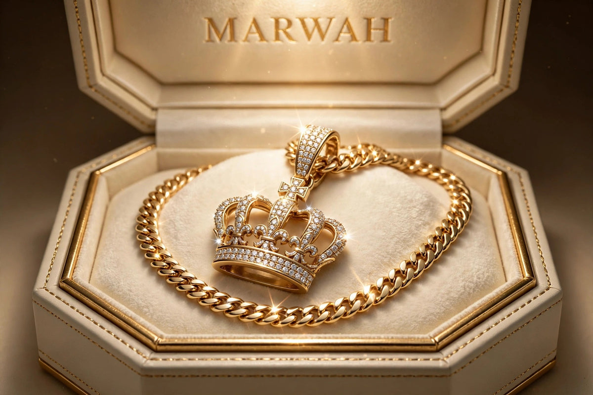 Iced Crown Pendant