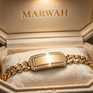 Engravable Diamond ID Bracelet