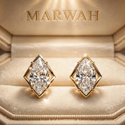 Marquise Diamond Studs
