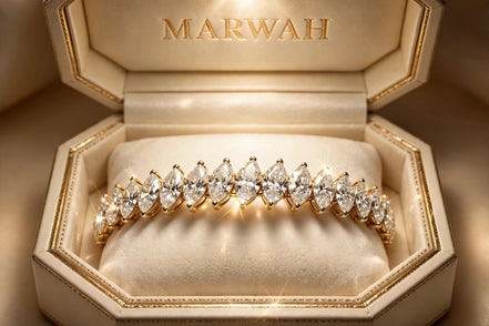 Marquise Diamond Tennis Bracelet