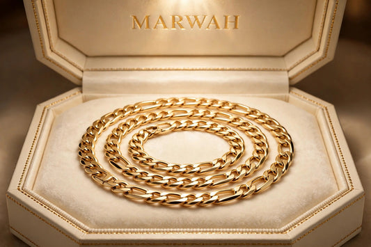Figaro Chain in the MARWAH ivory box