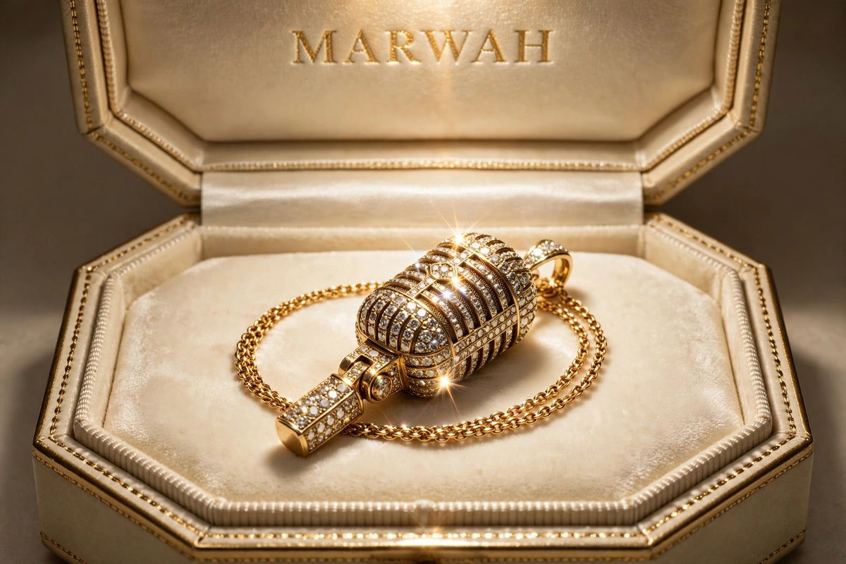 Iced Microphone Pendant
