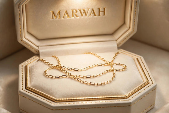 Mini Paperclip Chain Necklace