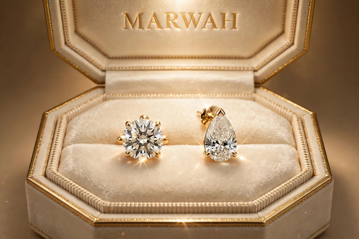 Mismatched Diamond Stud Set
