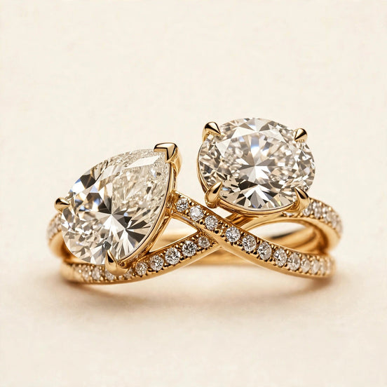 Mixed-Shape Toi Et Moi Ring