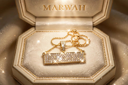 Iced Nameplate Pendant