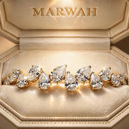 Pear-Shaped Tennis Bracelet