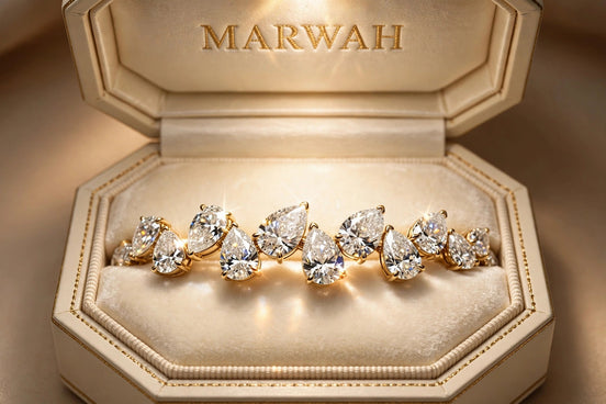 Pear-Shaped Tennis Bracelet