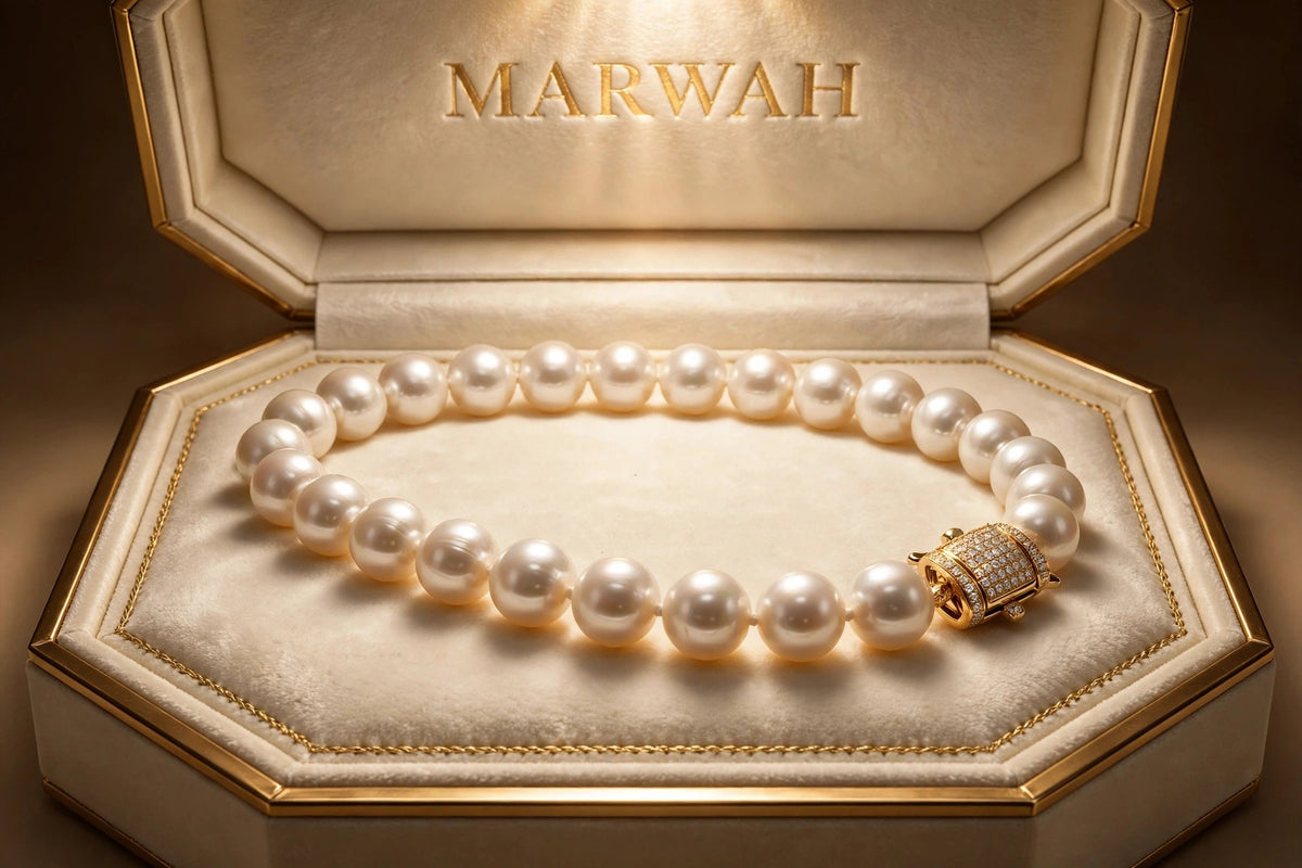 Pearl Strand Diamond Clasp
