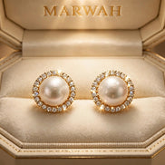 Pearl and Diamond Studs