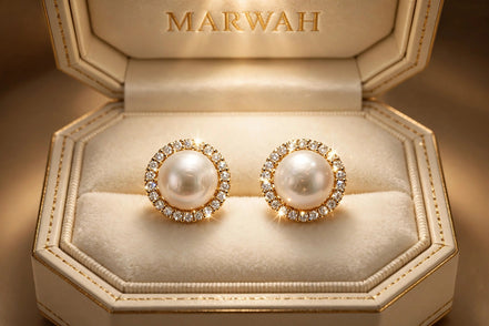 Pearl and Diamond Studs