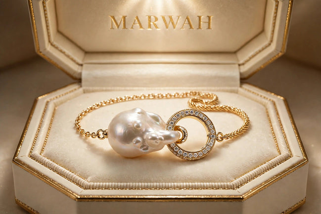 Baroque Pearl Toggle Bracelet