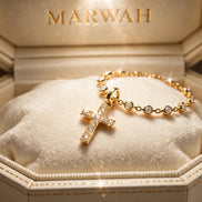 Petite Cross Diamond Charm