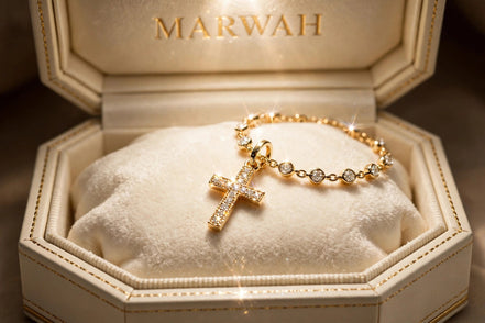 Petite Cross Diamond Charm