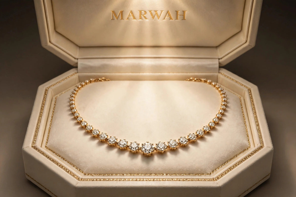 Graduated Diamond Riviera Necklace