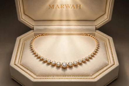 Graduated Diamond Riviera Necklace
