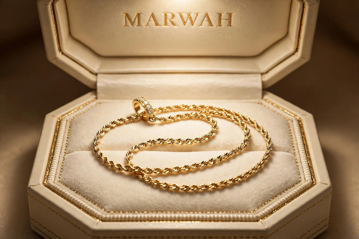 Diamond-Cut Rope Necklace