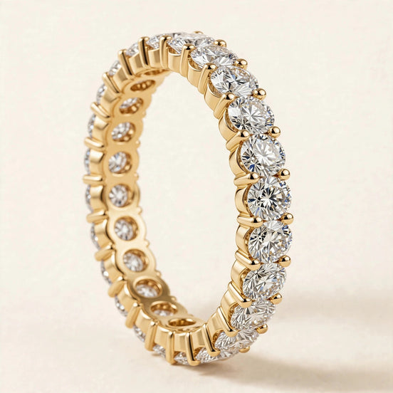 Round-Diamond Eternity Band