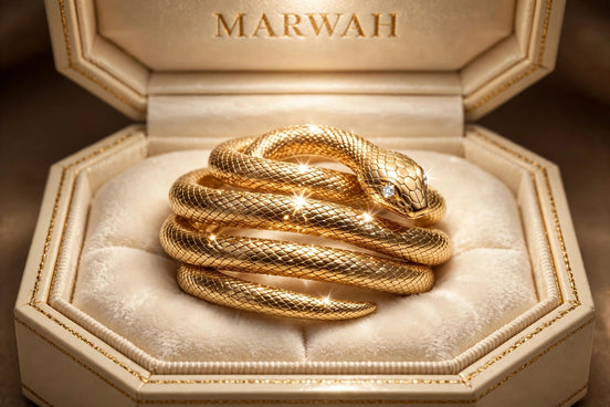 Serpent Diamond Cuff