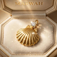 Seashell Diamond Charm